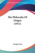 Cover art for The Philocalia Of Origen (1911)