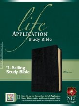 Cover art for NLT Life Application Study Bible, Second Edition (Red Letter, Bonded Leather, Black)