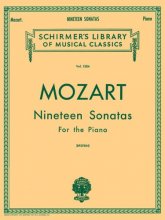 Cover art for Mozart 19 Sonatas - Complete: Piano Solo (Schirmer's Library of Musical Classics, Vol. 1304)