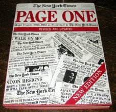 Cover art for Page One: Major Events 1920-1983 as Presented in the New York Times