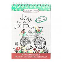 Cover art for "Joy for the Journey" Hardcover Inspirational Adult Coloring Book