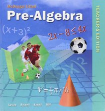 Cover art for Mcdougal Littell Pre Algebra Teacher's Edition