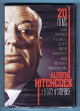 Cover art for Alfred Hitchcock A Legacy of Suspense 20 FILMS DVD 4-Disc Set