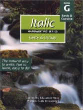 Cover art for Italic Handwriting Series Book G