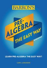 Cover art for Pre-Algebra: The Easy Way (Barron's Easy Way)