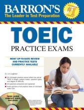 Cover art for Barron's TOEIC Practice Exams with 4 Audio CDs