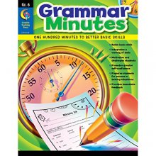 Cover art for Creative Teaching Grammar Minutes 6th Grade Activity Workbook (Building basic grammar skills)
