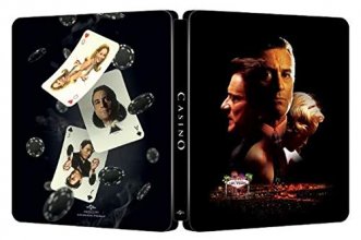 Cover art for Casino Limited Edition Steelbook 4k Ultra HD + Blu Ray + Digital Code