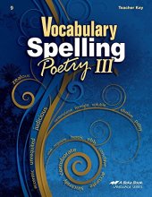 Cover art for Vocabulary Spelling Poetry III - Teacher Key