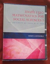 Cover art for Math 1320 Mathematics for Social Sciences 1 the University of Texas At El Paso