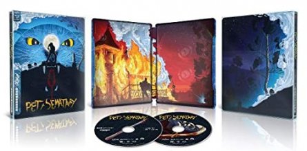 Cover art for Pet Sematary Limited Edition Mondo SteelBook 4K Ultra HD Blu-ray + Blu-ray + Digital 1989