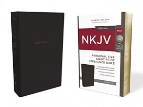 Cover art for NKJV, Reference Bible, Personal Size Giant Print, Leathersoft, Black, Red Letter, Comfort Print: Holy Bible, New King James Version