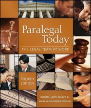 Cover art for Paralegal Today: The Legal Team At Work, 4E (West Legal Studies Series)