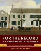 Cover art for For the Record: A Documentary History of America (Sixth Edition) (Vol. 1)