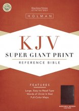 Cover art for KJV Super Giant Print Reference Bible, Burgundy Bonded Leather (King James Version)