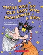 Cover art for There Was an Old Lady Who Swallowed a Bat! (A Board Book)