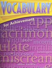 Cover art for Vocabulary for Achievement: Student Edition Fourth Course