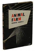 Cover art for Animal Farm by GEORGE ORWELL ~ First US Edition 1946 ~ 1st Print Dystopian Fable