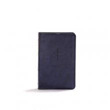 Cover art for CSB Compact Bible, Navy LeatherTouch, Value Edition