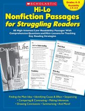 Cover art for Hi-Lo Nonfiction Passages for Struggling Readers: Grades 4–5: 80 High-Interest/Low-Readability Passages With Comprehension Questions and Mini-Lessons for Teaching Key Reading Strategies