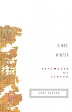 Cover art for If Not, Winter: Fragments of Sappho