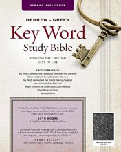 Cover art for The Hebrew-Greek Key Word Study Bible: NKJV Edition, Black Genuine Leather (Key Word Study Bibles)