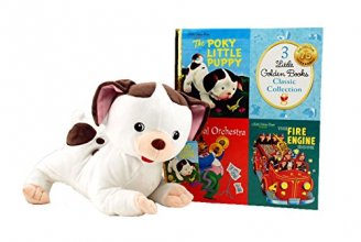 Cover art for Little Golden Books: The Poky Little Puppy, The fire Engine and Animal Orquestra with Poky Little Puppy Plush Toy