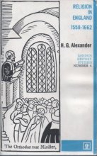Cover art for Religion in England 1558-1662, (London history studies)