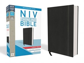 Cover art for NIV, Thinline Bible, Large Print, Hardcover, Black, Red Letter, Comfort Print