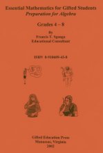 Cover art for Essential Mathematics for Gifted Students: Preparation for Algebra, Grades 4-8