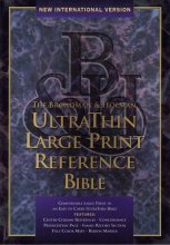Cover art for The Holy Bible: New International Version, Black Genuine Leather, UltraThin Large Print