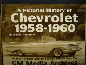 Cover art for A Pictorial History of Chevrolet 1958-1960