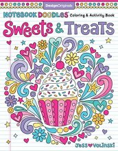 Cover art for Notebook Doodles Sweets & Treats: Coloring & Activity Book (Design Originals) 32 Scrumptious Designs; Beginner-Friendly Empowering Art Activities for Tweens, on Extra-Thick Perforated Pages