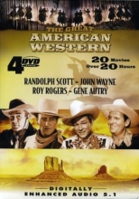 Cover art for The Great American Western: Randolph Scott, John Wayne, Roy Rogers, Gene Autry