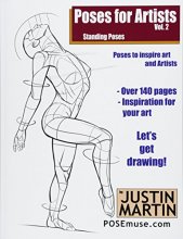 Cover art for Poses for Artists Volume 2 - Standing Poses: An essential reference for figure drawing and the human form (Inspiring Art and Artists)