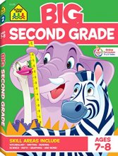 Cover art for School Zone - Big Second Grade Workbook - Ages 7 to 8, 2nd Grade, Word Problems, Reading Comprehension, Phonics, Math, Science, and More (School Zone Big Workbook Series)
