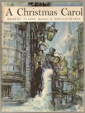 Cover art for A CHRISTMAS CAROL. Illustrated by Ronald Searle.