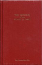 Cover art for The Articles of the Synod of Dort