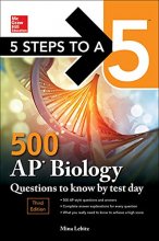 Cover art for 5 Steps to a 5: 500 AP Biology Questions to Know by Test Day, Third Edition (McGraw Hill Education 5 Steps to a 5)