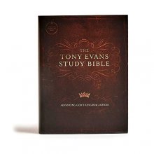 Cover art for CSB Tony Evans Study Bible, Hardcover, Black Letter, Study Notes and Commentary, Articles, Videos, Ribbon Marker, Sewn Binding, Easy-to-Read Bible Serif Type