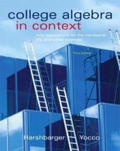Cover art for College Algebra in Context with Applications for the Managerial, Life, and Social Sciences (3rd Edition)