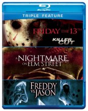 Cover art for Friday the 13th / Nightmare on Elm St / Freddy Vs (Triple-Feature) [Blu-ray]