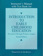 Cover art for SM INTRO EARLY CHILD ED IRM T/B