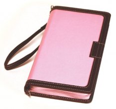 Cover art for Bible Clutch New International Version, Pink / chocolate, Italian Duo-tone