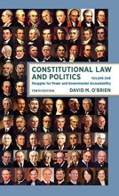 Cover art for Constitutional Law and Politics: Struggles for Power and Governmental Accountability (Tenth Edition) (Vol. Volume 1)