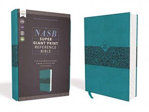 Cover art for NASB, Super Giant Print Reference Bible, Leathersoft, Teal, Red Letter, 1995 Text, Comfort Print