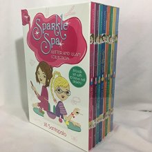 Cover art for Sparkle Spa Glitter and Glam Collection 8 Book Set with 10 Bonus Nail Stickers