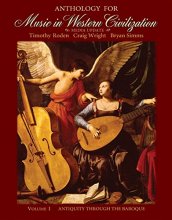 Cover art for Anthology for Music in Western Civilization, Volume I: Media Update