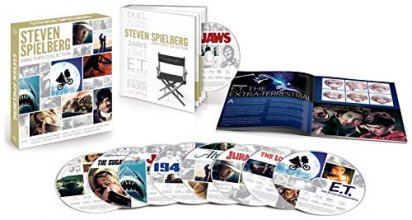 Cover art for Steven Spielberg Director's Collection (Jaws / E.T. The Extra-Terrestrial / Jurassic Park / The Lost World: Jurassic Park / Duel / The Sugarland Express / 1941 / Always) [Blu-ray]
