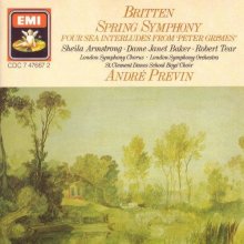 Cover art for Britten: Spring Symphony / 4 Sea Interludes (LSO/Previn)